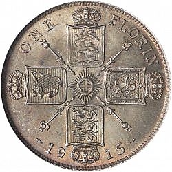 Large Reverse for Florin 1915 coin