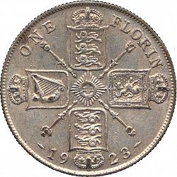 Large Reverse for Florin 1923 coin