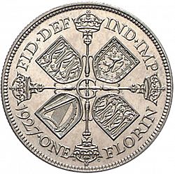 Large Reverse for Florin 1927 coin