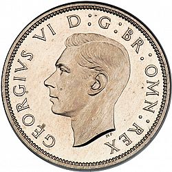 Large Obverse for Florin 1947 coin
