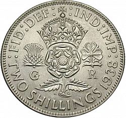 Large Reverse for Florin 1938 coin