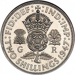 Large Reverse for Florin 1947 coin