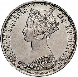 Large Obverse for Florin 1853 coin