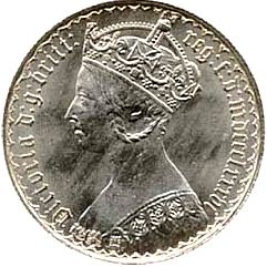 Large Obverse for Florin 1886 coin