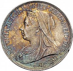 Large Obverse for Florin 1893 coin