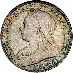 Large Obverse for Florin 1894 coin