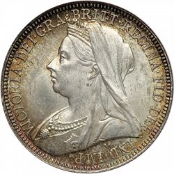 Large Obverse for Florin 1900 coin