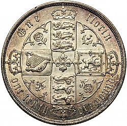 Large Reverse for Florin 1873 coin