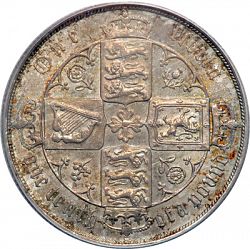 Large Reverse for Florin 1883 coin