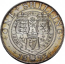 Large Reverse for Florin 1893 coin