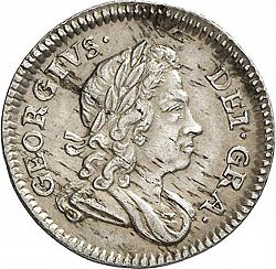 Large Obverse for Threepence 1717 coin