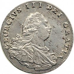 Large Obverse for Threepence 1795 coin