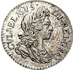 Large Obverse for Threepence 1699 coin