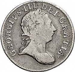 Large Obverse for Fourpence 1766 coin