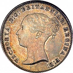 Large Obverse for Groat 1838 coin