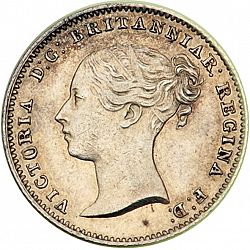 Large Obverse for Groat 1851 coin