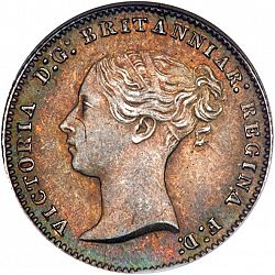 Large Obverse for Groat 1854 coin