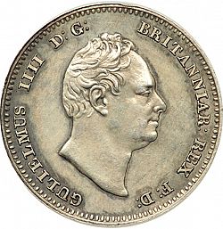 Large Obverse for Groat 1836 coin