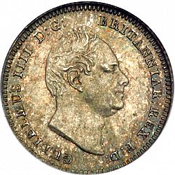 Large Obverse for Groat 1837 coin