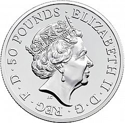 Large Obverse for £50 2016 coin