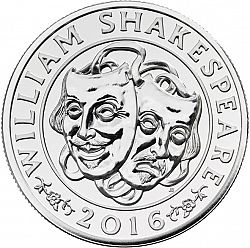 Large Reverse for £50 2016 coin