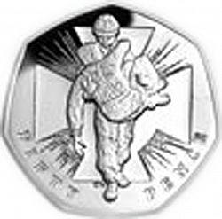 Large Reverse for 50p 2006 coin