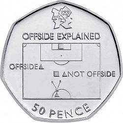 Large Reverse for 50p 2011 coin