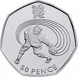 Large Reverse for 50p 2011 coin