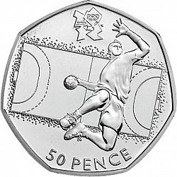 Large Reverse for 50p 2011 coin