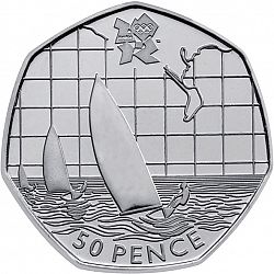 Large Reverse for 50p 2011 coin