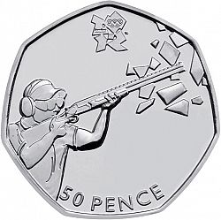 Large Reverse for 50p 2011 coin