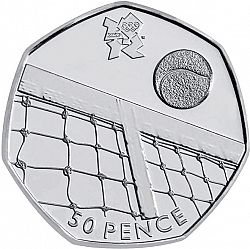 Large Reverse for 50p 2011 coin