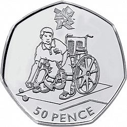 Large Reverse for 50p 2011 coin