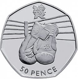 Large Reverse for 50p 2011 coin