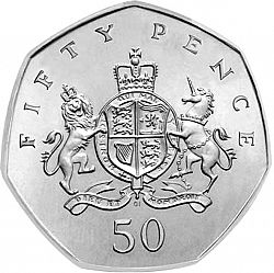 Large Reverse for 50p 2013 coin
