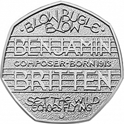 Large Reverse for 50p 2013 coin