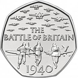 Large Reverse for 50p 2015 coin