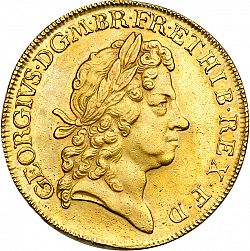 Large Obverse for Five Guineas 1717 coin