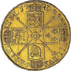 Large Reverse for Five Guineas 1720 coin