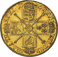 Large Reverse for Five Guineas 1726 coin