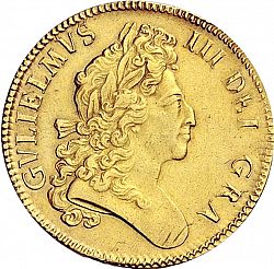 Large Obverse for Five Guineas 1699 coin