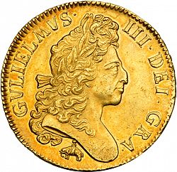 Large Obverse for Five Guineas 1699 coin