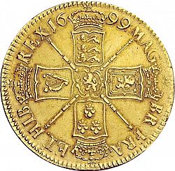 Large Reverse for Five Guineas 1699 coin