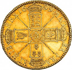 Large Reverse for Five Guineas 1699 coin
