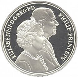 Large Obverse for £5 1997 coin