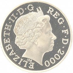 Large Obverse for £5 2000 coin