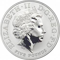 Large Obverse for £5 2004 coin