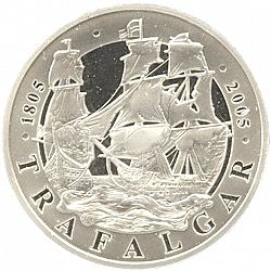 Large Reverse for £5 2005 coin