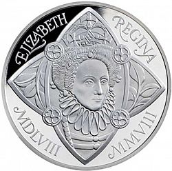 Large Reverse for £5 2008 coin