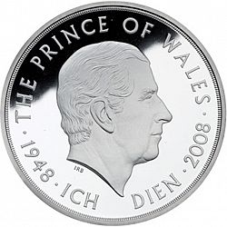 Large Reverse for £5 2008 coin